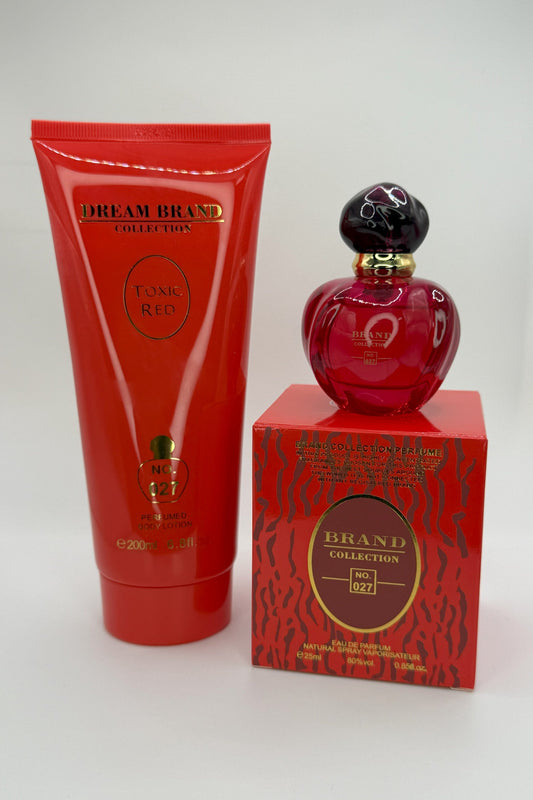 Kit 027 - Hidratante + Perfume 25ml - Toxic Red Poison