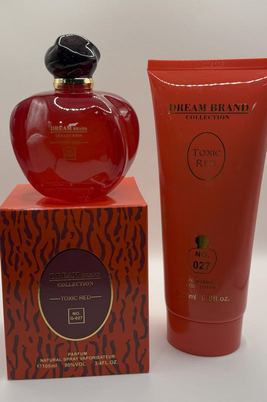 Kit 027 - Hidratante + Perfume 100ml - Toxic Red Poison