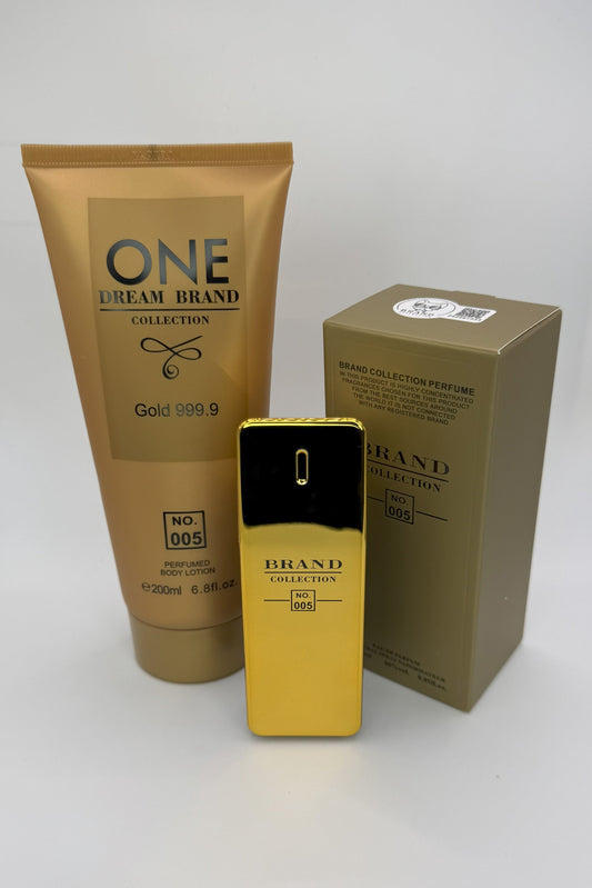 Kit 005 - Hidratante + Perfume 25ml - ONE Gold